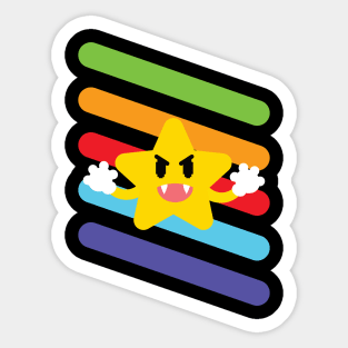 Technicolor Star Sticker